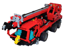 Lego mobile crane model