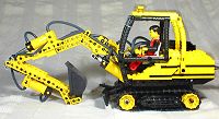 lego excavator side view