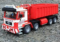 lego truck side view