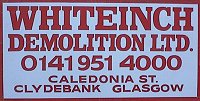 whiteinch demolition sign